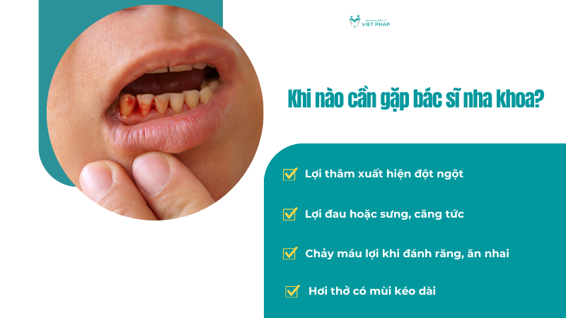 Khi nào cần gặp bác sĩ nha khoa? 