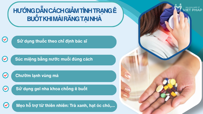 Hướng dẫn cách giảm tình trạng ê buốt khi mài răng tại nhà