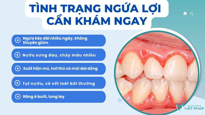 Tình trạng ngứa lợi cần khám ngay
