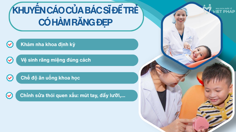 nho rang cho be 5 Khuyến cáo của bác sĩ để trẻ có hàm răng đẹp