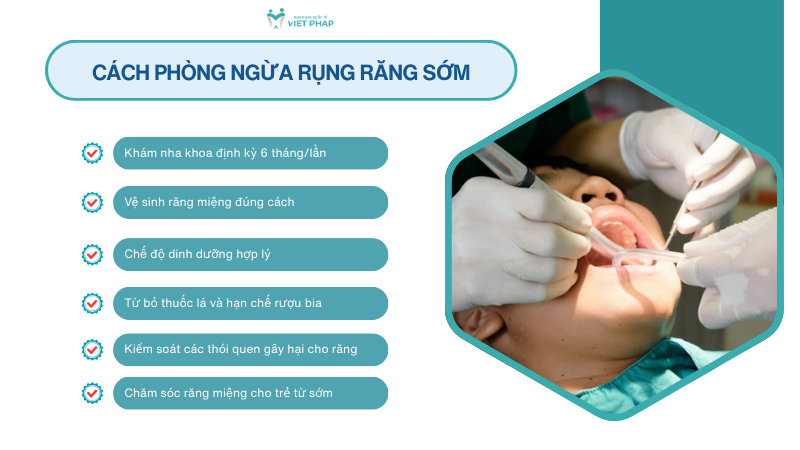 Cách phòng ngừa rụng răng sớm