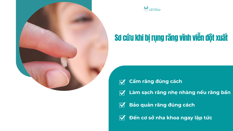 Sơ cứu khi bị rụng răng vĩnh viễn đột xuất