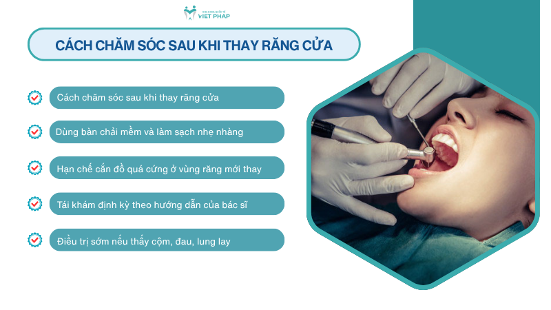 thay rang cua 8 Cách chăm sóc sau khi thay răng cửa