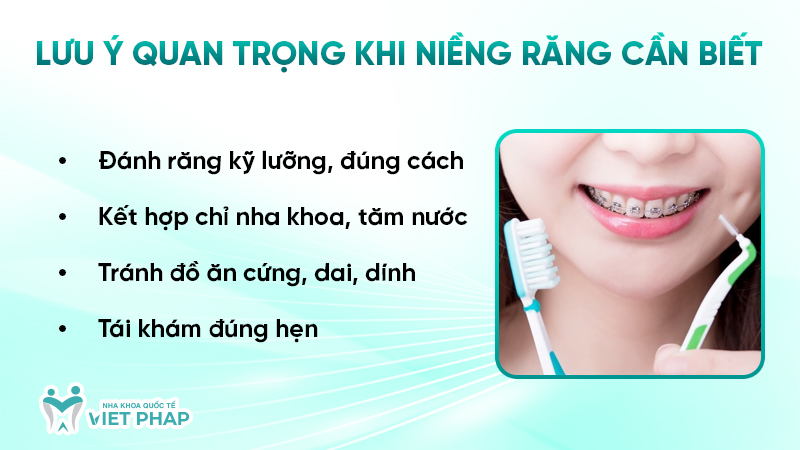 Lưu ý quan trọng khi niềng răng cần biết