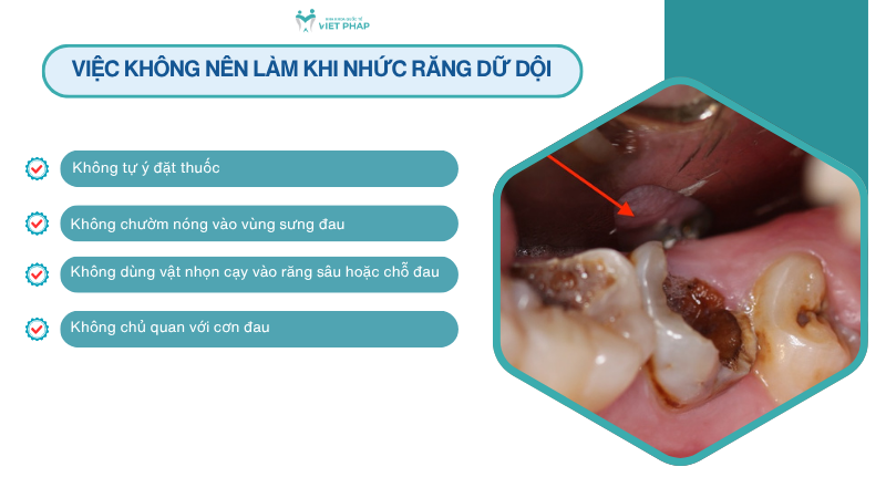 nhuc rang kinh khung phai lam sao 5 Việc không nên làm khi nhức răng dữ dội