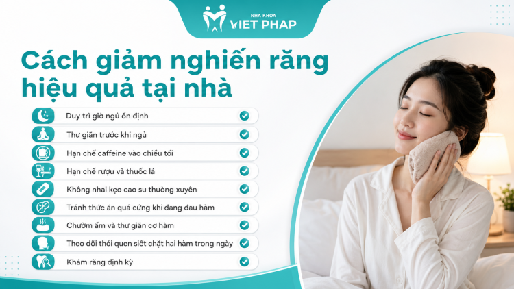Cách giảm nghiến răng hiệu quả tại nhà