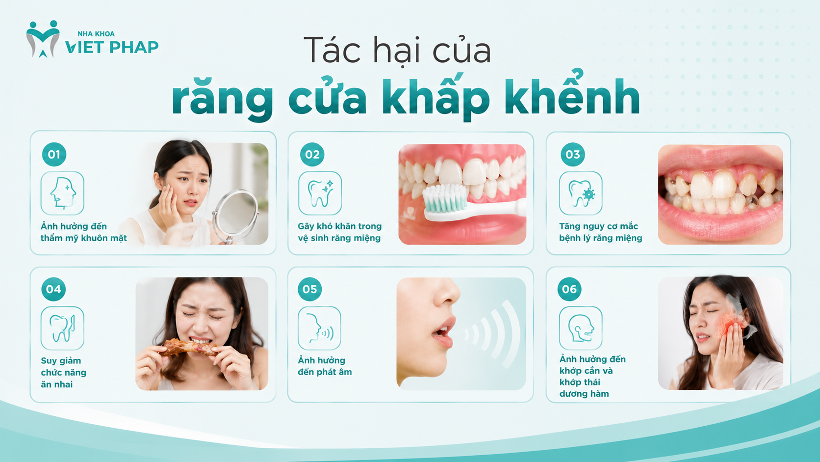 Tác hại của răng cửa khấp khểnh