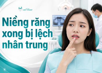 nieng rang xong bi lech nhan trung 1 Tôi niềng răng xong bị lệch nhân trung? Nguyên nhân, tác hại và cách khắc phục hiệu quả