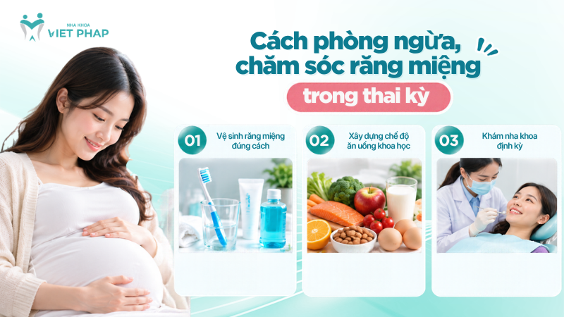 ba bau bi viem tuy rang 6 Cách phòng ngừa, chăm sóc răng miệng trong thai kỳ