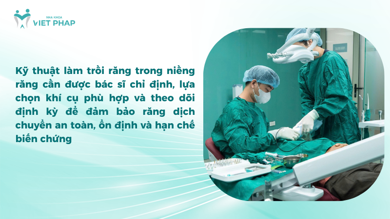 lam troi rang 4 Kỹ thuật làm trồi răng trong niềng răng cần được bác sĩ chỉ định, lựa chọn khí cụ phù hợp và theo dõi định kỳ để đảm bảo răng dịch chuyển an toàn, ổn định và hạn chế biến chứng