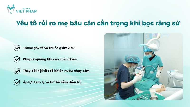 Yếu tố rủi ro mẹ bầu cần cẩn trọng khi bọc răng sứ