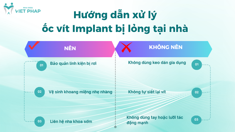 Hướng dẫn xử lý ốc vít Implant bị lỏng tại nhà