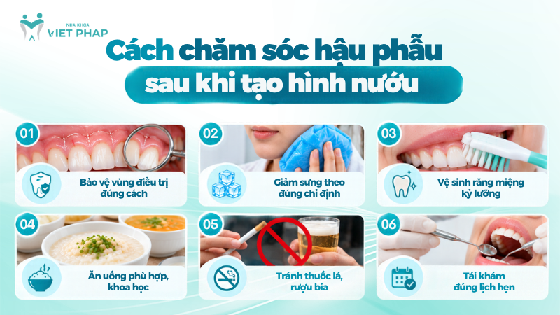 Cách chăm sóc hậu phẫu sau khi tạo hình nướu