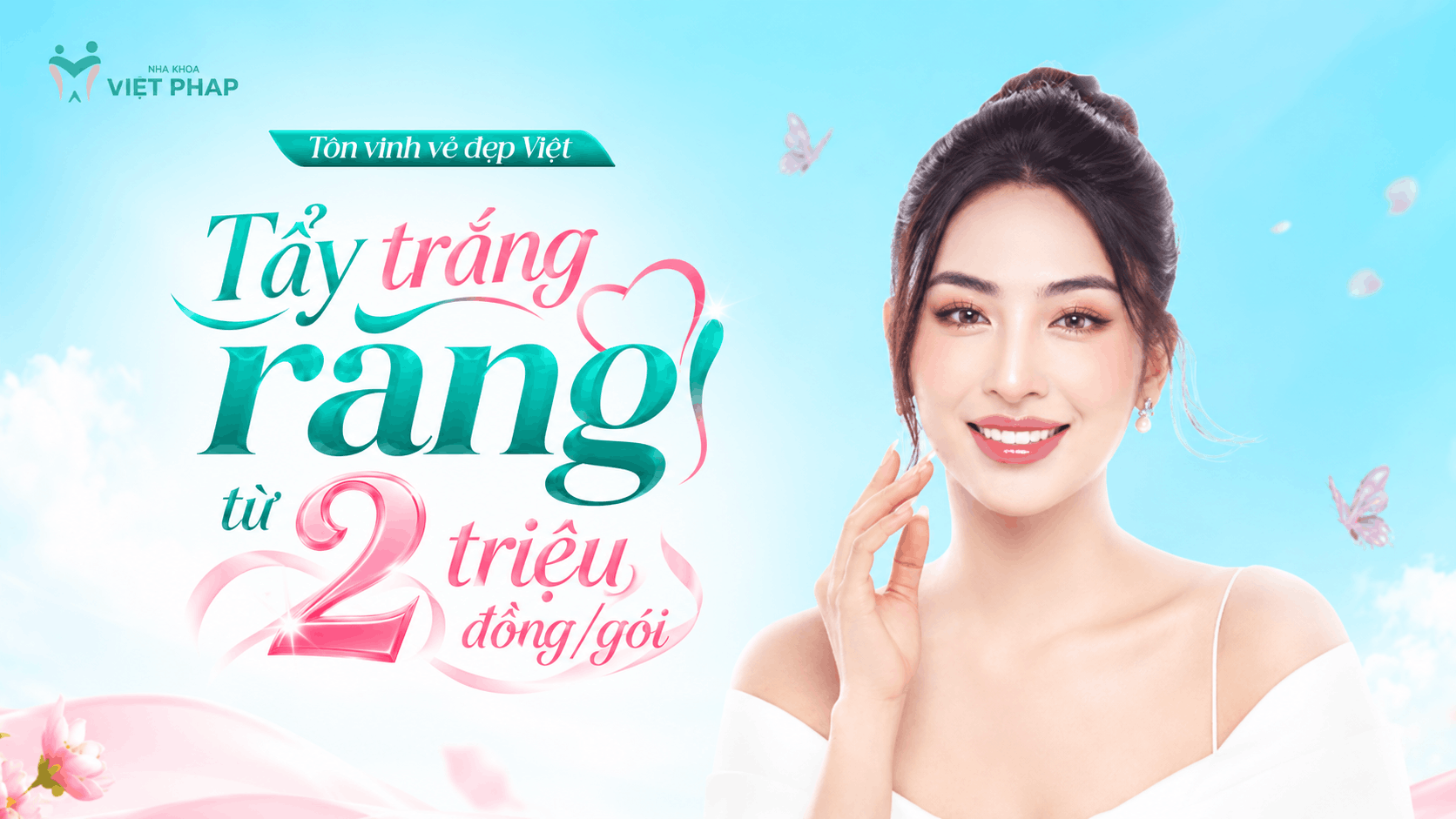 Ưu đãi tẩy trắng răng chỉ từ 2 triệu đồng/gói