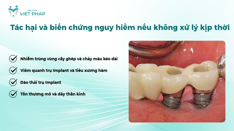 Tác hại và biến chứng nguy hiểm nếu không xử lý kịp thời 